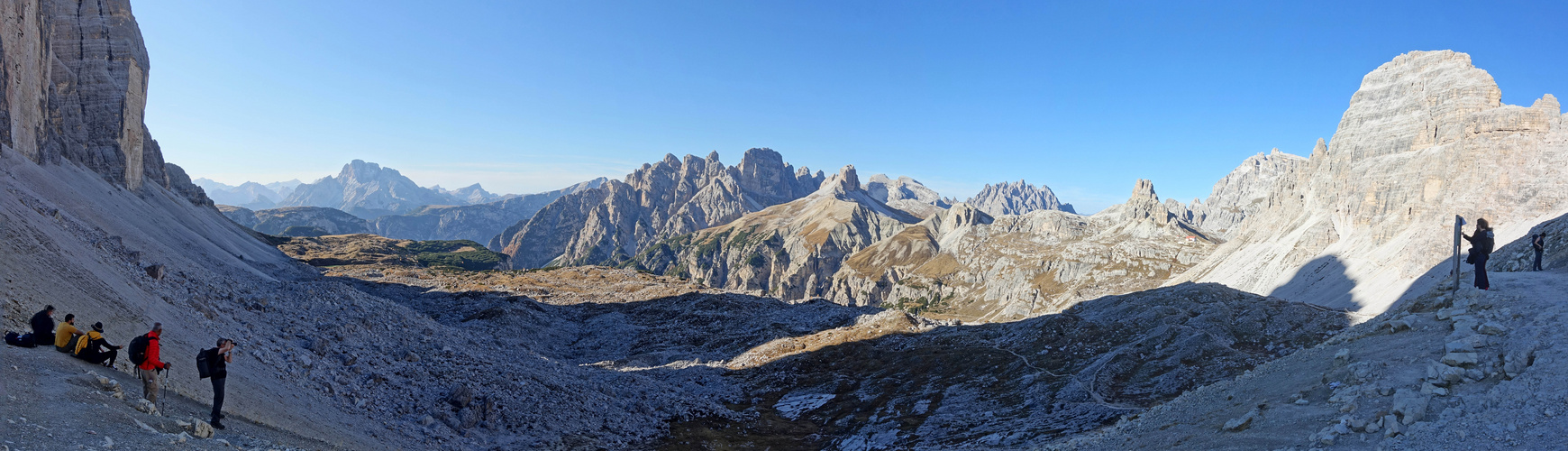 Dolomiten-Panorama vom Paternsattel