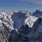 Dolomiten-Panorama vom Pico di Vallandro ( O - SO )