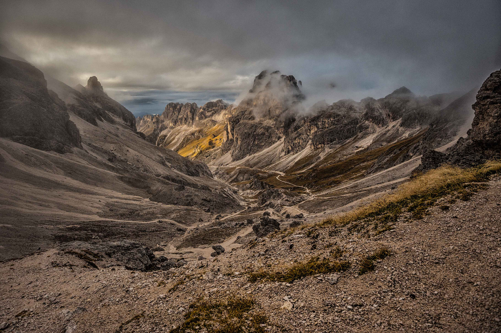 Dolomiten-Rosengarten-Grasleitenpass