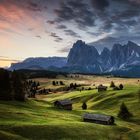 Dolomiten: Seiser Alm im Morgenlicht