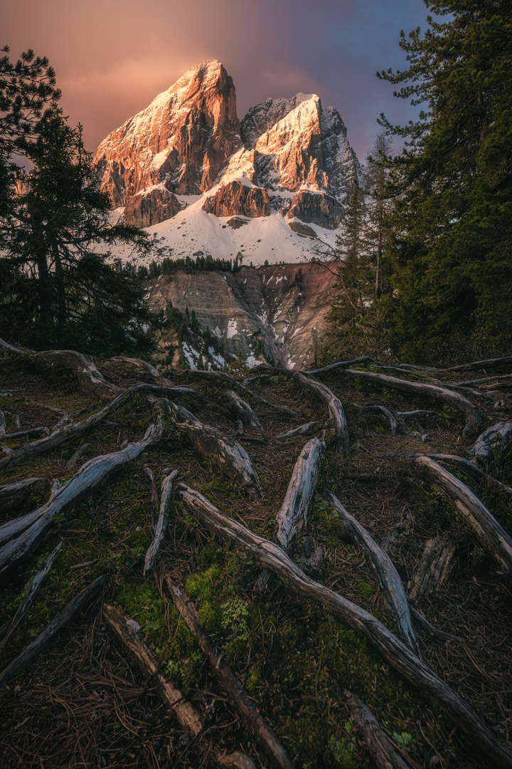 Dolomiten - Würzjoch bei Sonnenaufgang