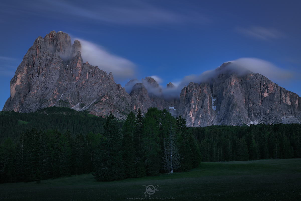 Dolomites in blue