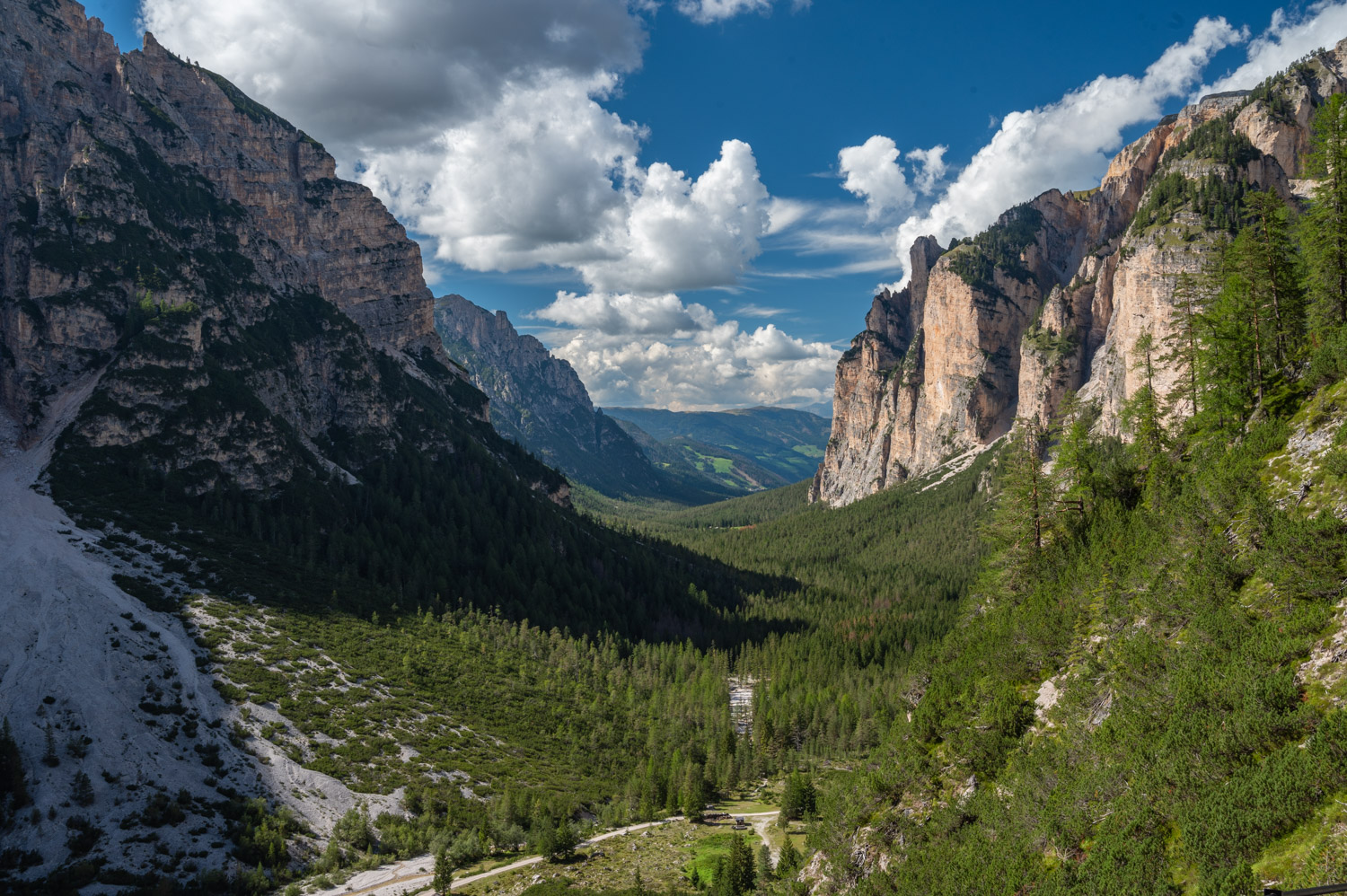 Dolomites Valley view