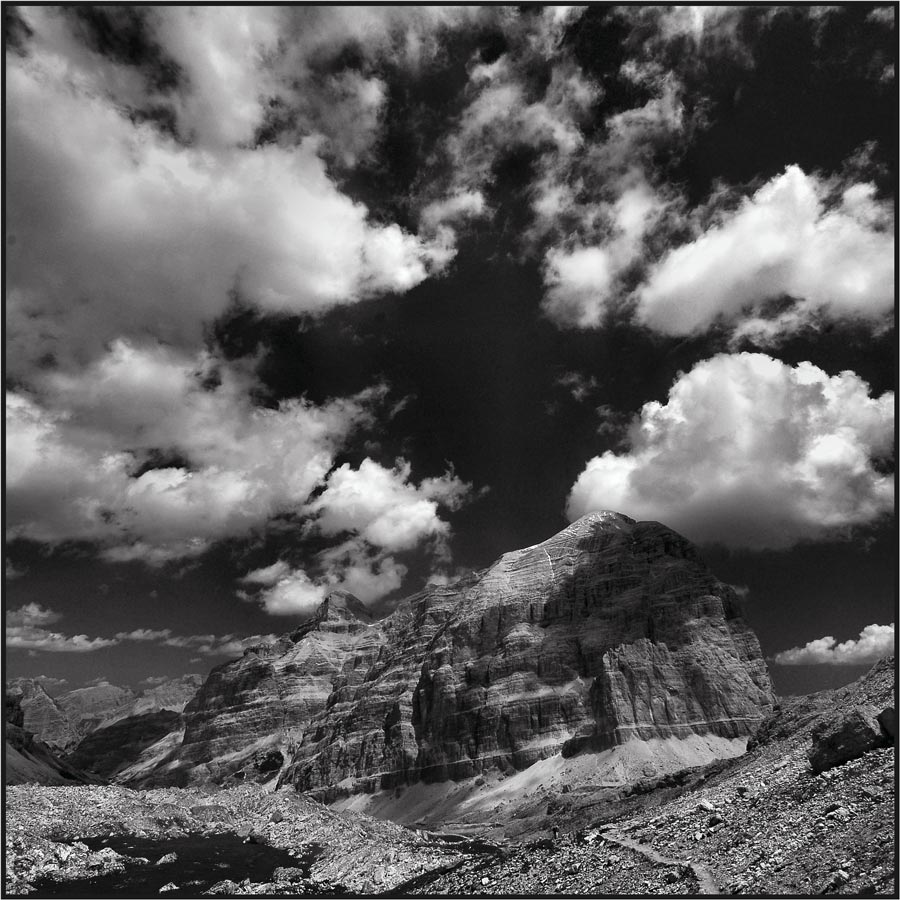 Dolomiti in bianco e nero