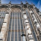 Dom Aachen Fassade Fenster Blick nach oben - 