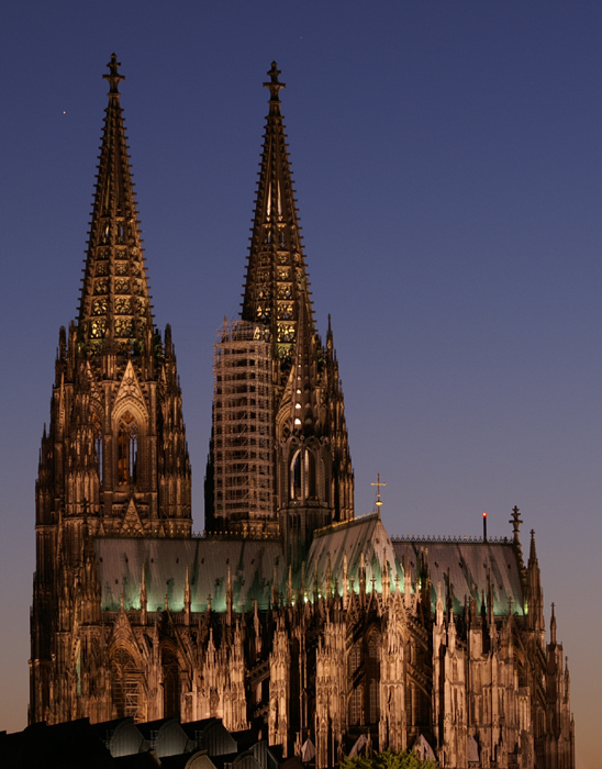 Dom in Köln bei Nacht