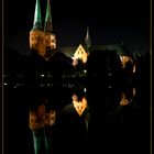 Dom in Lübeck bei Nacht