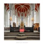 Dom St. Maria und Cäcilia - Verden " Blick, in den Hallenchor mit Altar... "