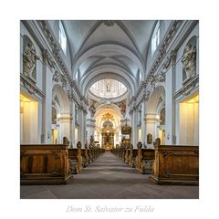 Dom St. Salvator zu Fulda " der Blick zum Hochchor..."