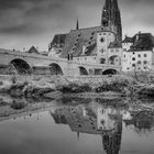 dom - steinerne brücke - salzstadel - donau