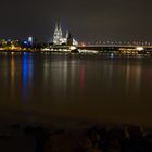 Dom und Deutzer Brücke bei Nacht