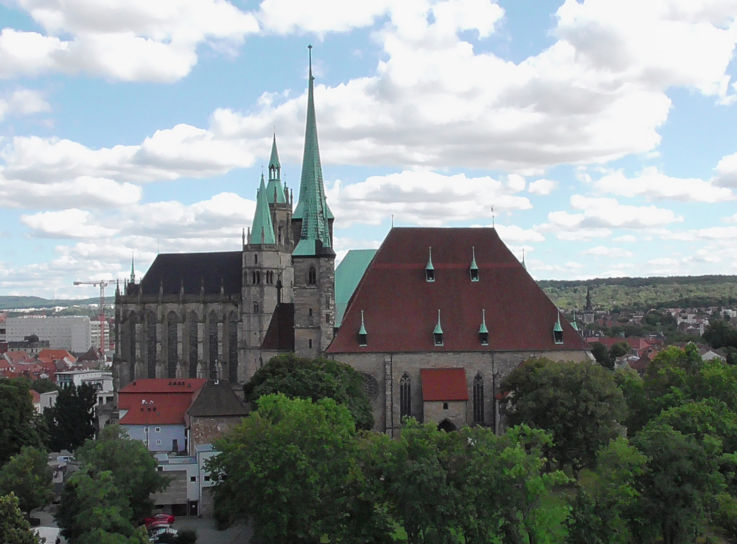 Dom und Severi Kirche von Erfurt . 