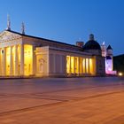 Dom von Vilnius am Abend