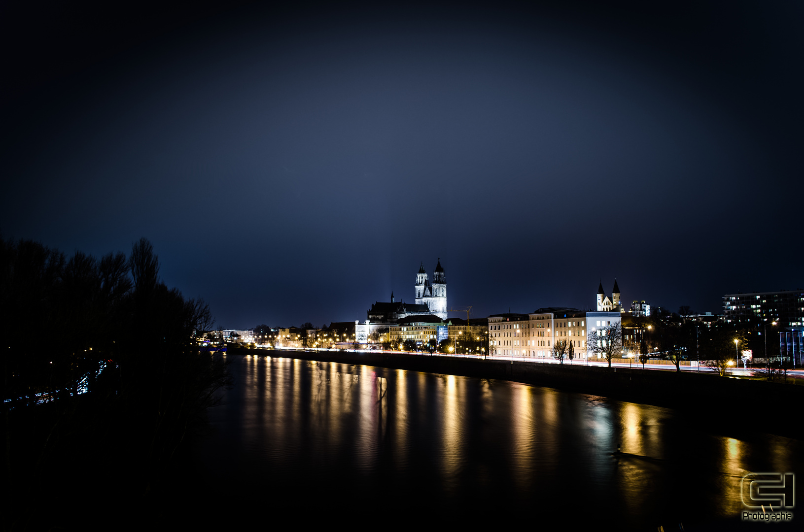 Dom zu Magdeburg bei Nacht