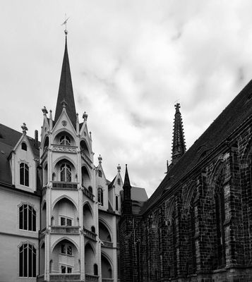 Dom zu Meißen in s/w