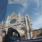 Dom zu Siena, Toskana in Italien im Autofenster