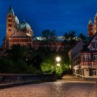 Dom zu Speyer zur blauen Stunde verbessert