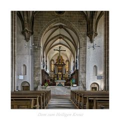 Dom zum Heiligen Kreuz in Nordhausen " Blick, zum Chor..."