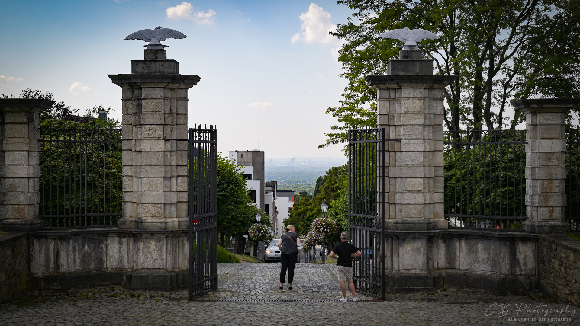 Domblick von Schloss Bensberg aus