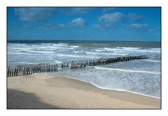 Domburg, Strand im März 2008