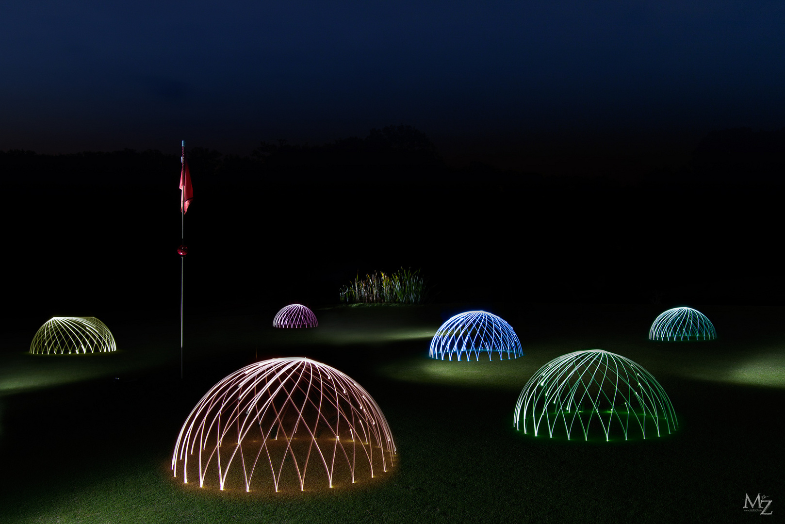 domes on a golf place