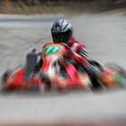 Dominic beim Kart-Rennen