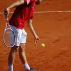 Dominic Thiem beim Aufschlag 