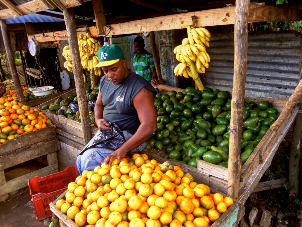 Dominikanische Republik Tienda en el campo.