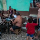 Domino-Spiel auf offener Straße in Trinidad