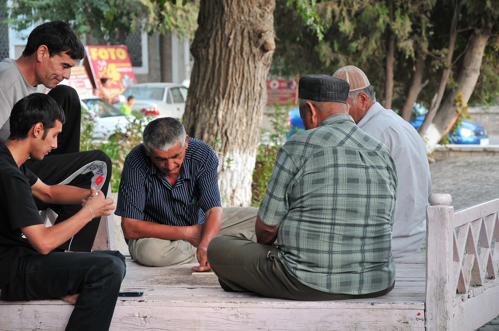 Domino Spieler in Buchara