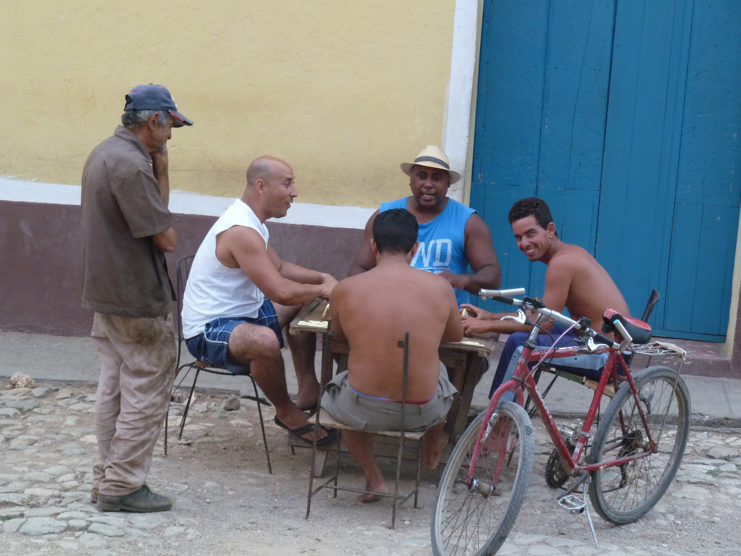 Dominospieler in Trinidad