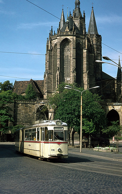 Domplatz, Erfurt 8 Juli 1974