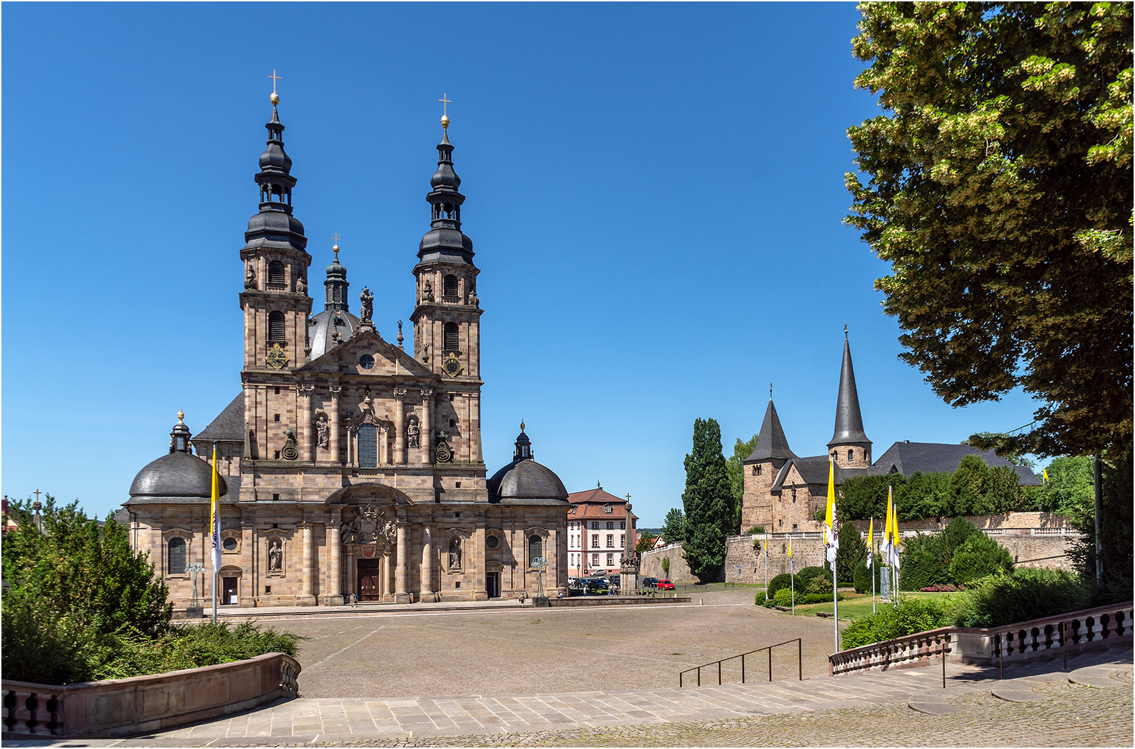 Domplatz Fulda Foto & Bild | architektur, deutschland, europe Bilder ...