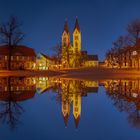 Domplatz Halberstadt gespiegelt