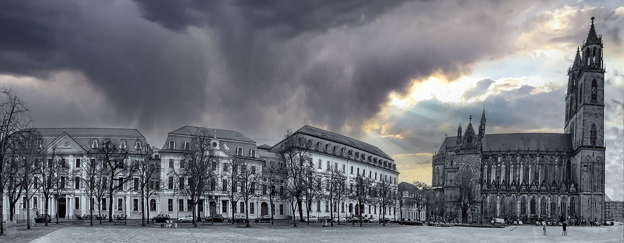 Domplatz Magdeburg Panorama