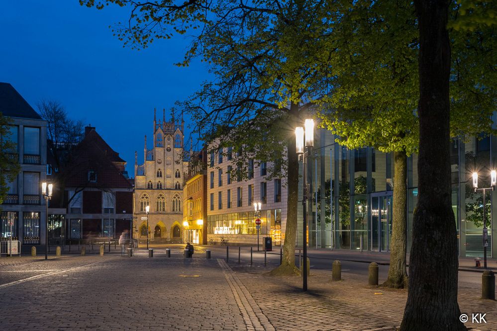 Domplatz Münster mit Blick auf Prinzipalmarkt