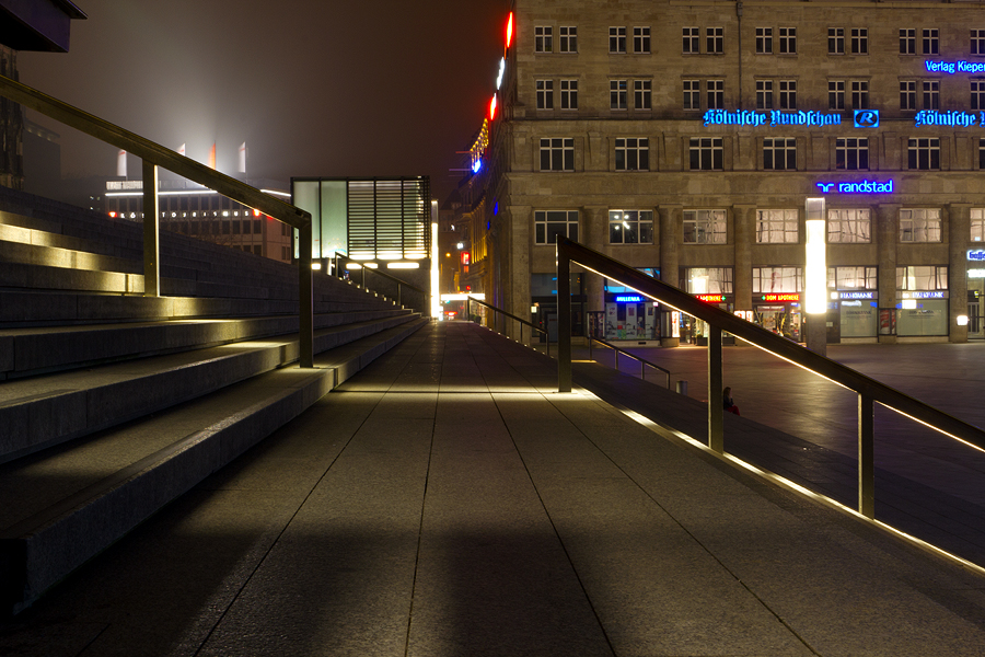 Domtreppen am kölner Hauptbahnhof