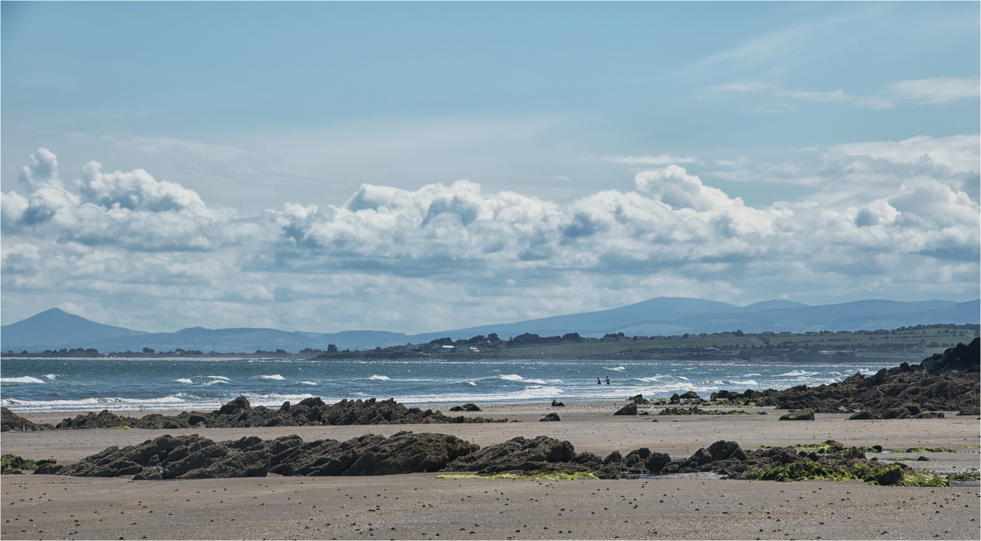 Donabate beach at low tide