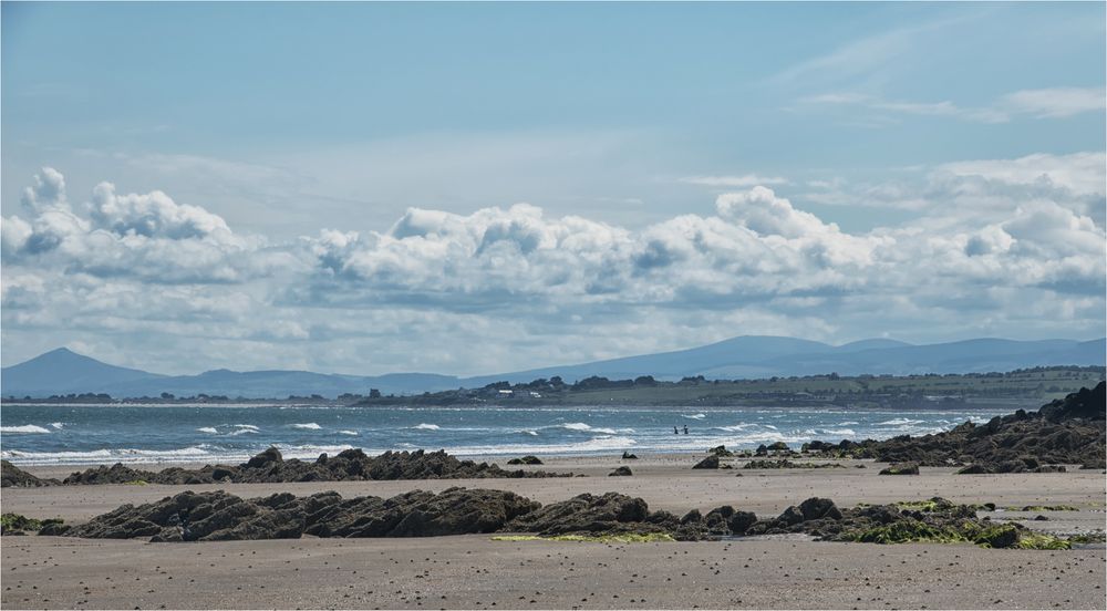 Donabate beach at low tide