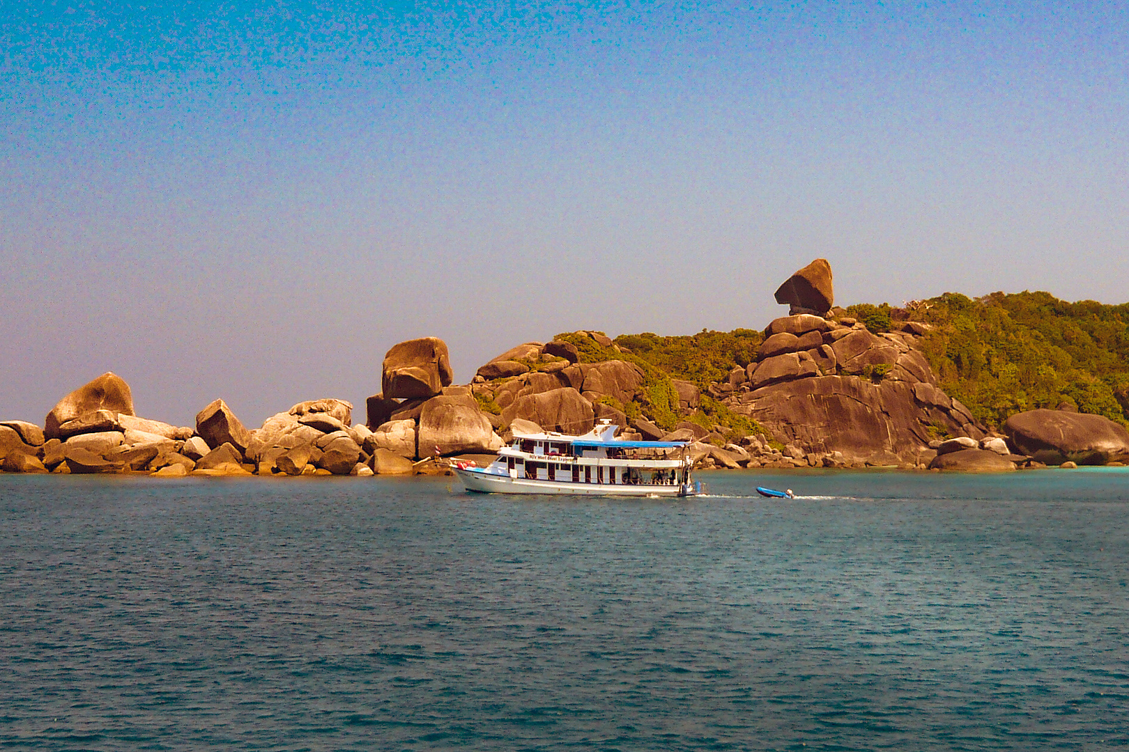 Donald Duck bay at Similand Island