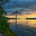 Donau bei Tulln mit Rosenbrücke