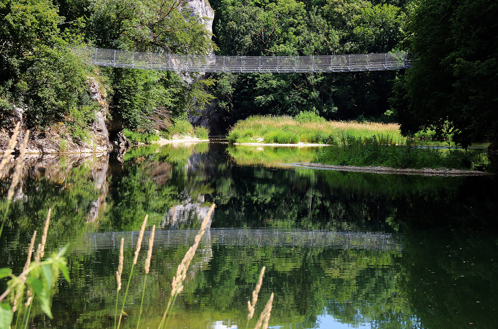 Donau - Hängebrücke