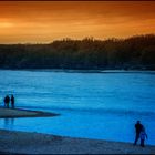 DONAU SONNENUNTERGANG