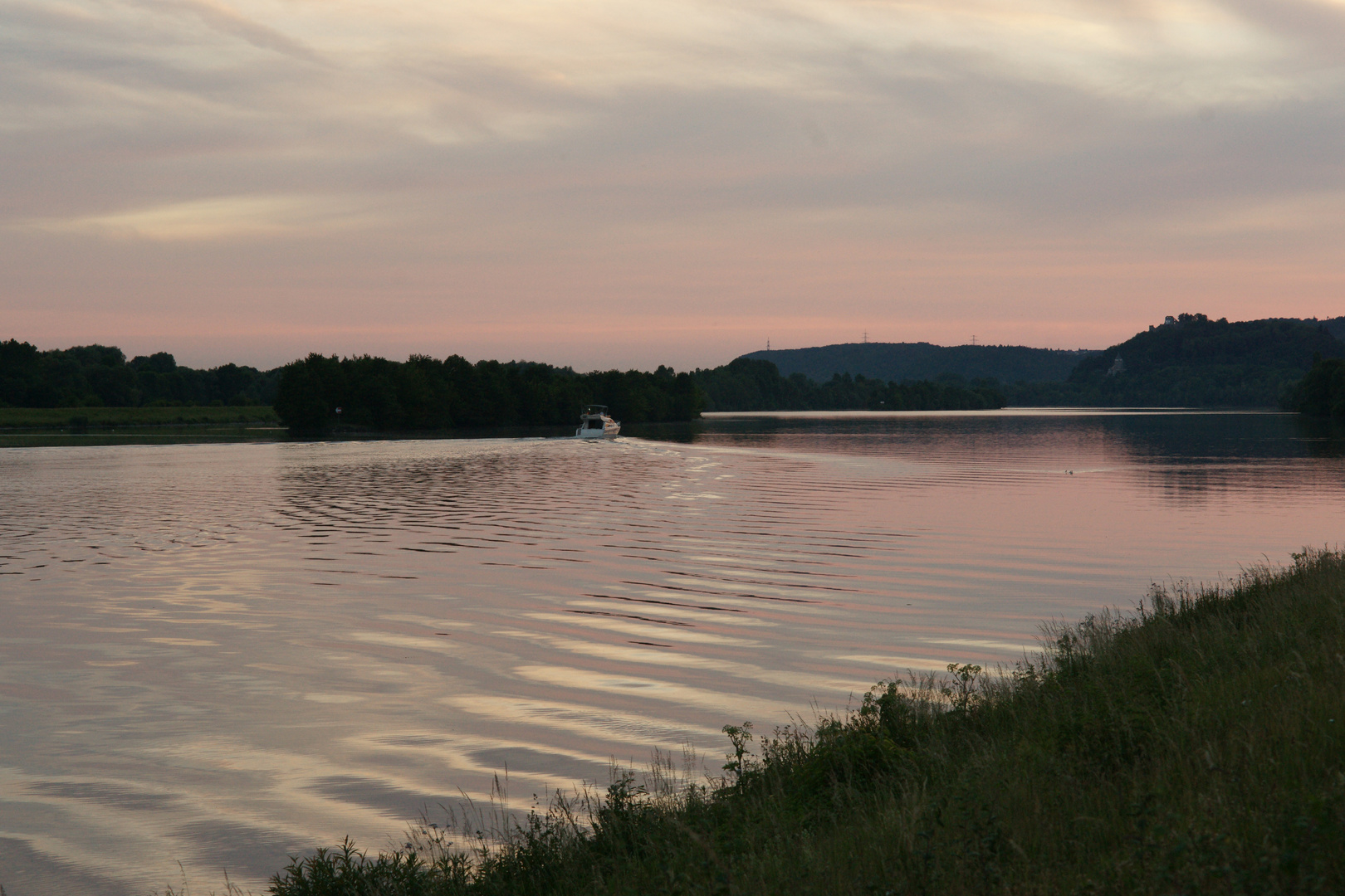 Donau Sonnenuntergang