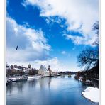 Donaublick Regensburg - im Winter