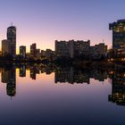 Donaucity Wien am Abend