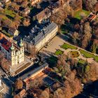 Donaueschingen Schloss Kirche und Donauquelle