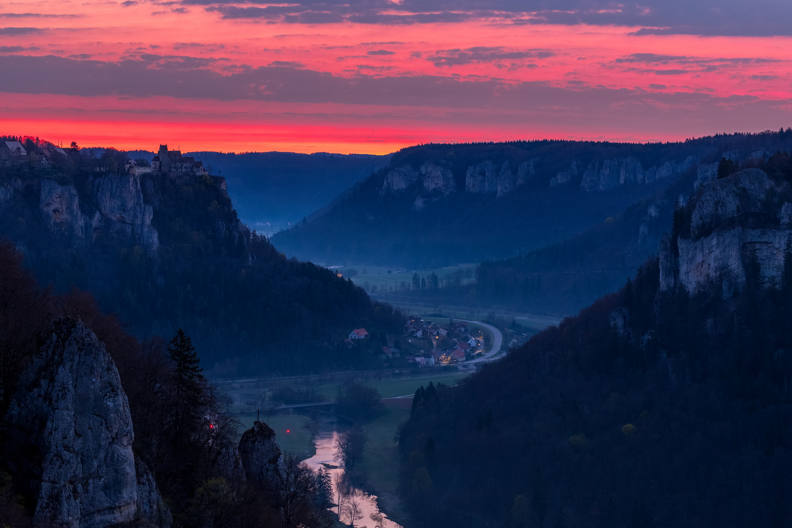 Donautal - Blick zum Schaufelsen