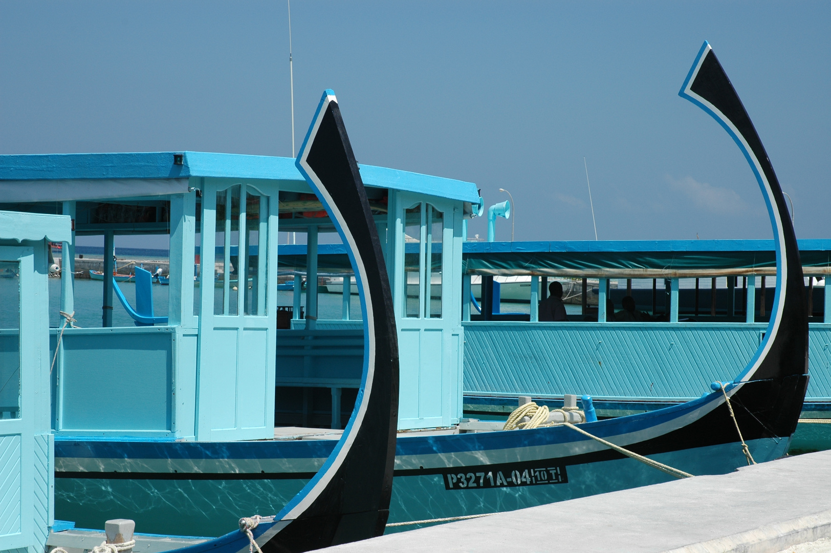 "Doni" maldiviens : le bleu est mis