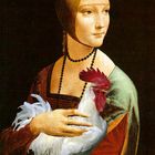 Donna con gallo